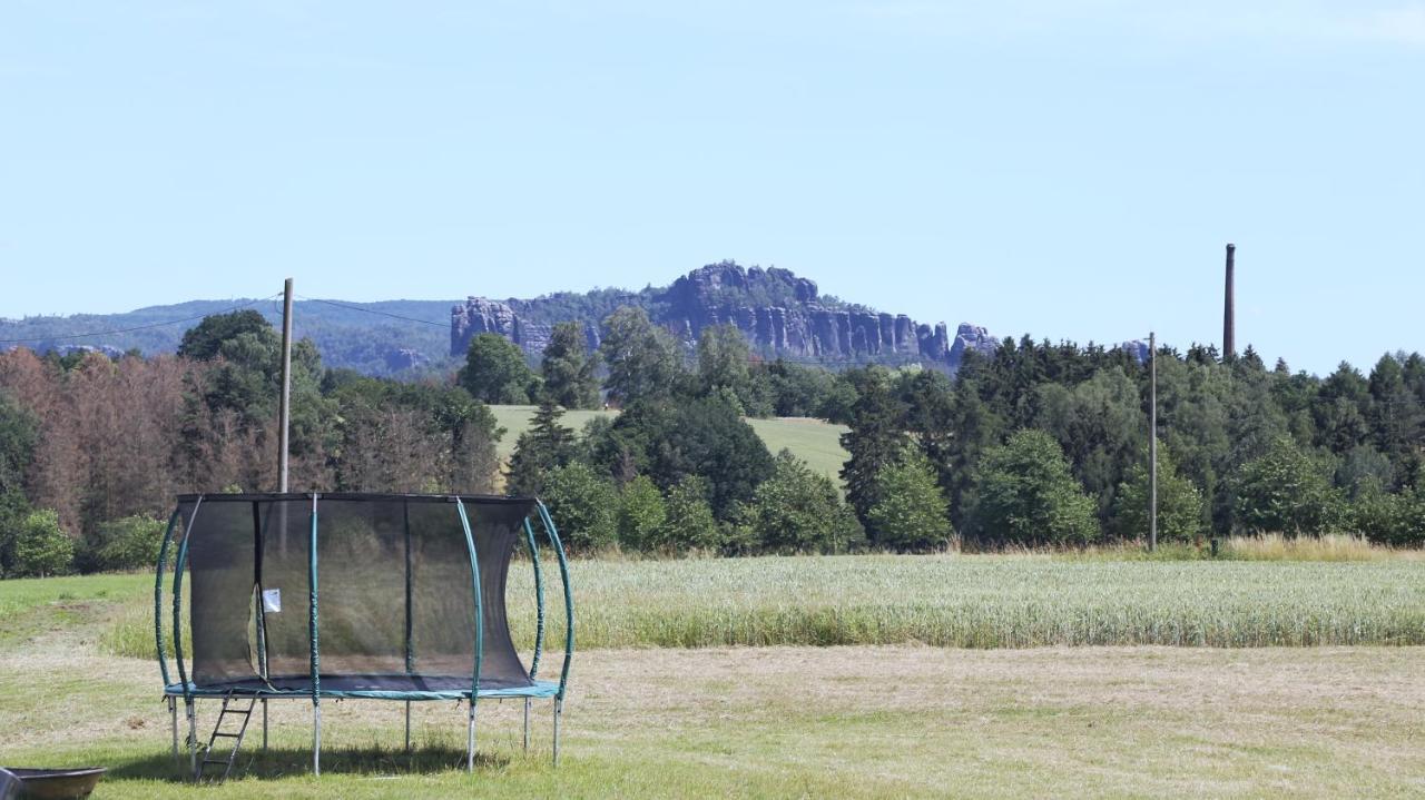 Auszeit Mit Weitblick In Der Saechsischen Schweiz - Kleiner Bauernhof Mit Tieren Und Wallbox Rathmannsdorf Экстерьер фото